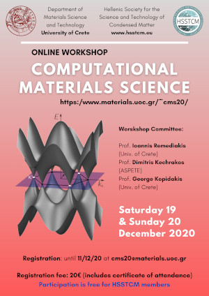 Computational Materials Science 2020 poster
